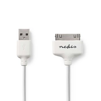 Cable de Charge et de Synchronisation / Station Apple Male à 30 broches - USB A Male / 2.0 m / Blanc