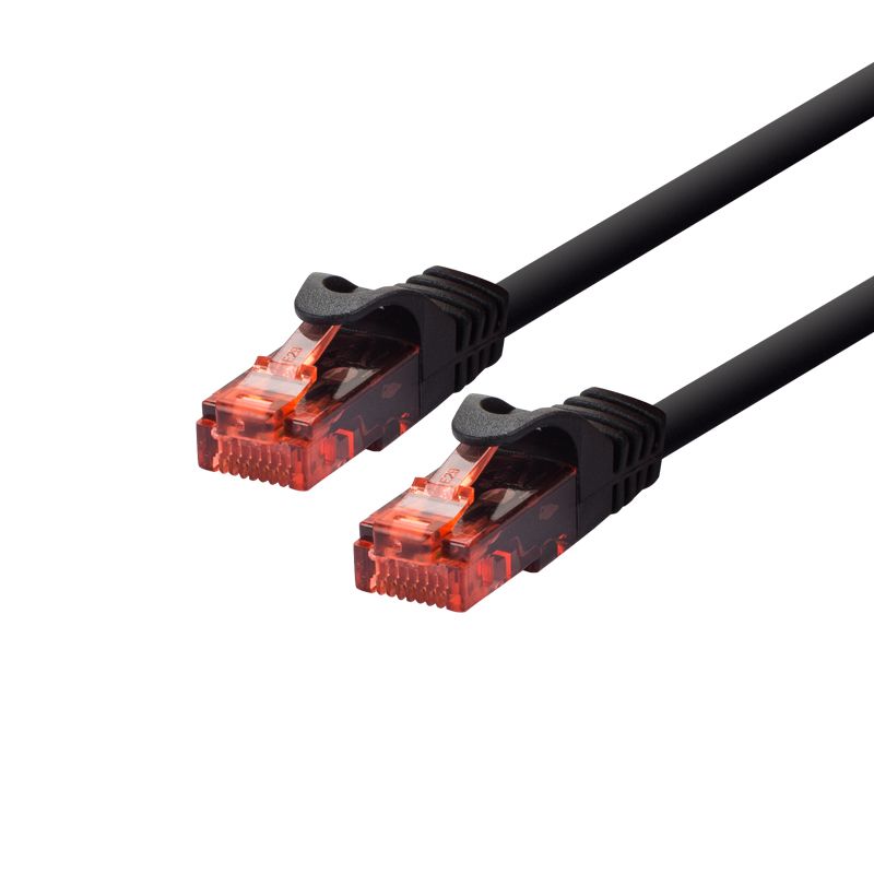 CABLE RJ45 - CAT6 - UTP - 1M - NOIR