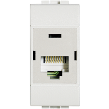 LIVINGLIGHT RJ45 CAT6 UTP 1 MODULE BLANC - 110 IDC
