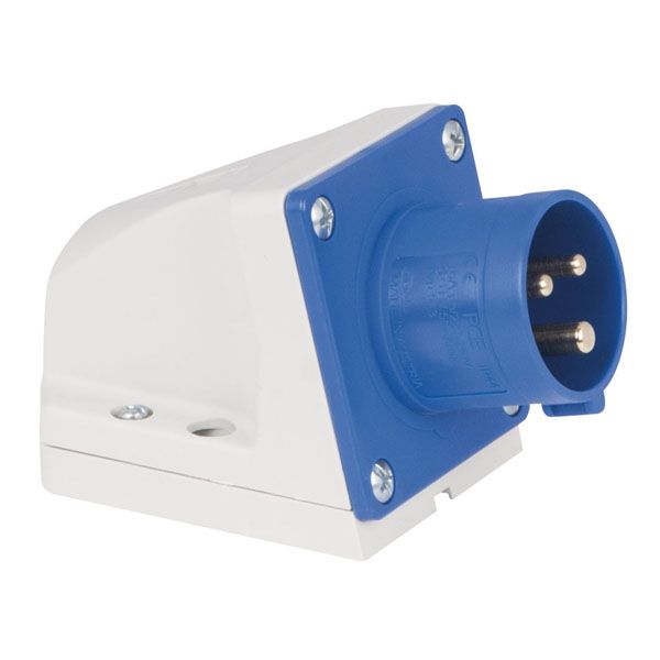 PRISE CEE 16A 240V 3P WALLMOUNT MALE