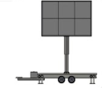 Structure - Remorque 6-8m2 (ecran LED non inclus)