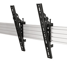 SYSTEM X - Universal Interface Arms with Tilt - VESA 400 - Black