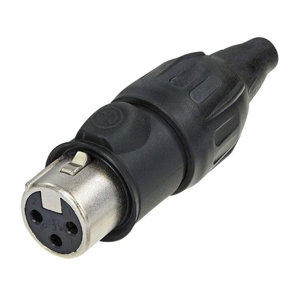 XLR 3P. CONNECTOR FEMALE TOP